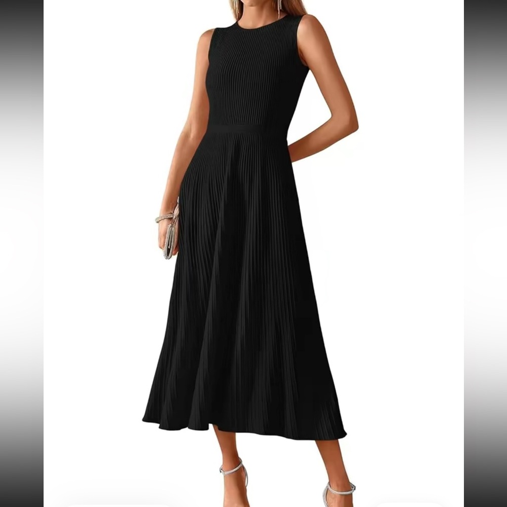 Black Midi Dress-Never Worn